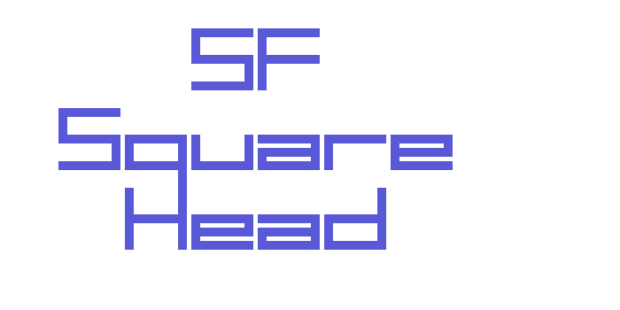 SF Square Head Font