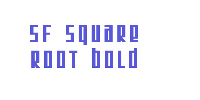 SF Square Root Bold Font