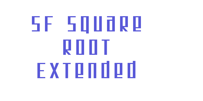 SF Square Root Extended Font Download