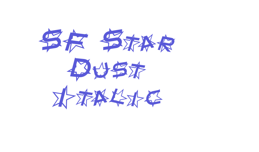 SF Star Dust Italic Font