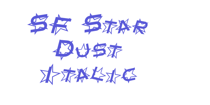 SF Star Dust Italic Font Download