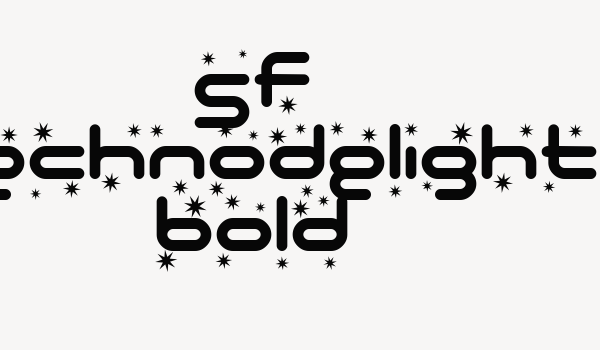 SF Technodelight Bold Font