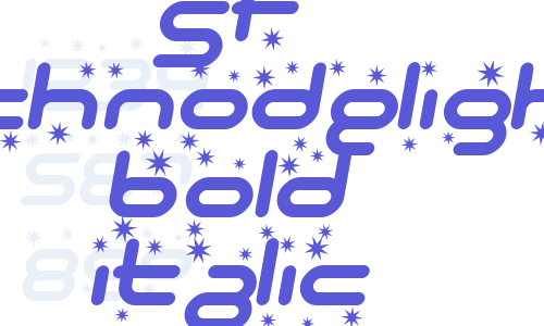 SF Technodelight Bold Italic Font Download