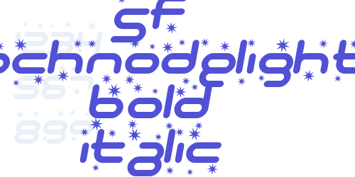 SF Technodelight Bold Italic-font-download
