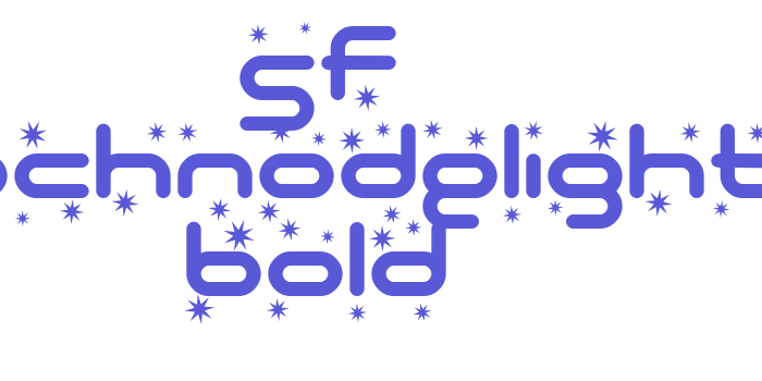 SF Technodelight Bold Font