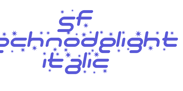 SF Technodelight Italic Font Download