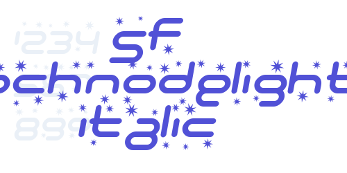 SF Technodelight Italic-font-download