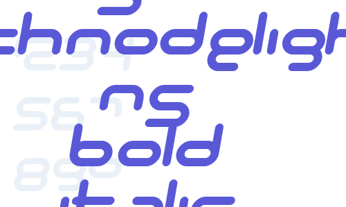 SF Technodelight NS Bold Italic Font Download