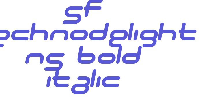 SF Technodelight NS Bold Italic Font Download