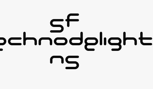 SF Technodelight NS Font