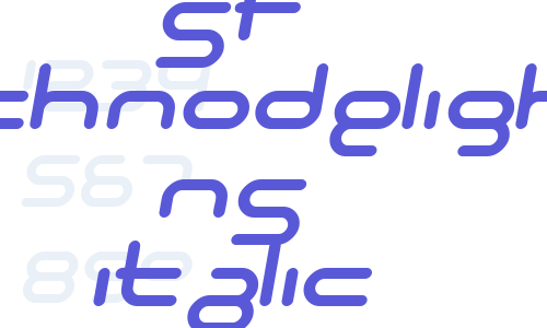 SF Technodelight NS Italic Font Download