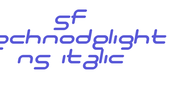 SF Technodelight NS Italic Font Download