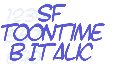 SF Toontime B Italic Font Download