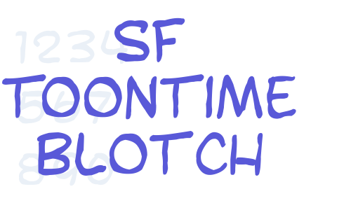 SF Toontime Blotch Font Download