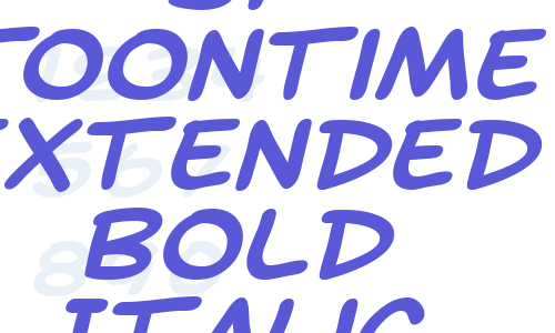 SF Toontime Extended Bold Italic Font Download