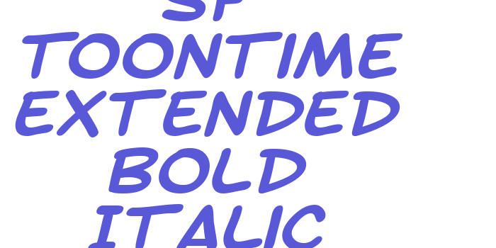 SF Toontime Extended Bold Italic Font Download