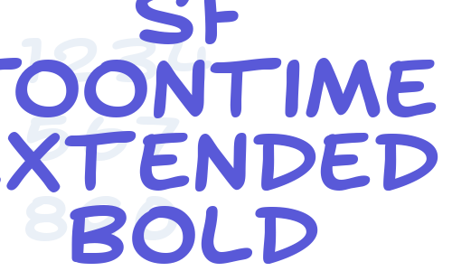 SF Toontime Extended Bold Font Download