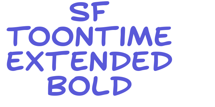 SF Toontime Extended Bold Font Download