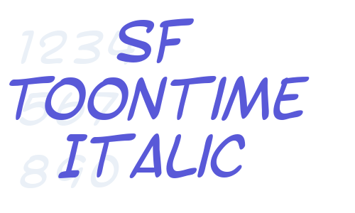 SF Toontime Italic Font Download