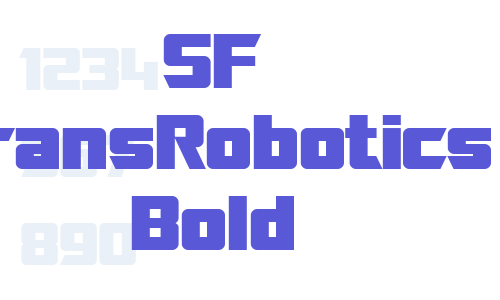 SF TransRobotics Bold Font Download