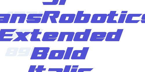 SF TransRobotics Extended Bold Italic-font-download