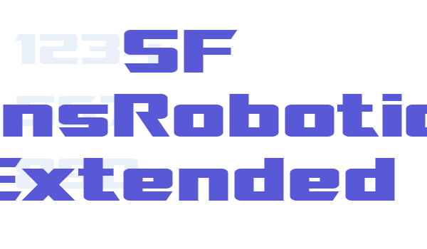 SF TransRobotics Extended Font