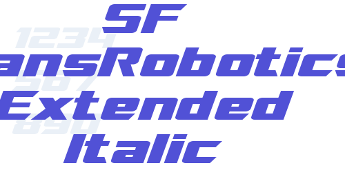 SF TransRobotics Extended Italic-font-download