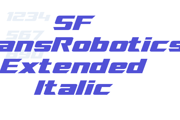 SF TransRobotics Extended Italic