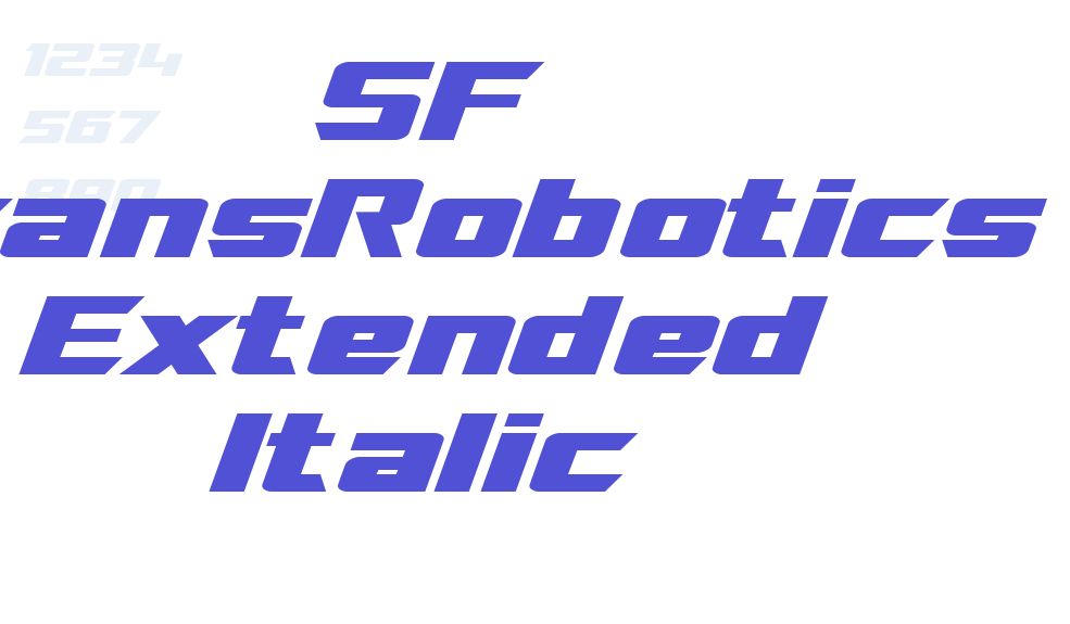 SF TransRobotics Extended Italic-font-download