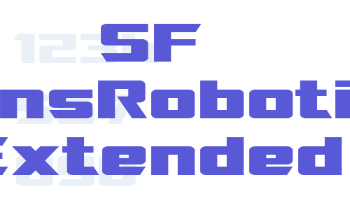 SF TransRobotics Extended Font