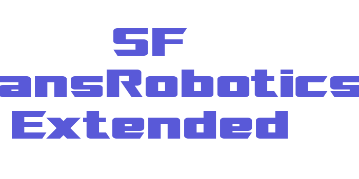 SF TransRobotics Extended Font Download