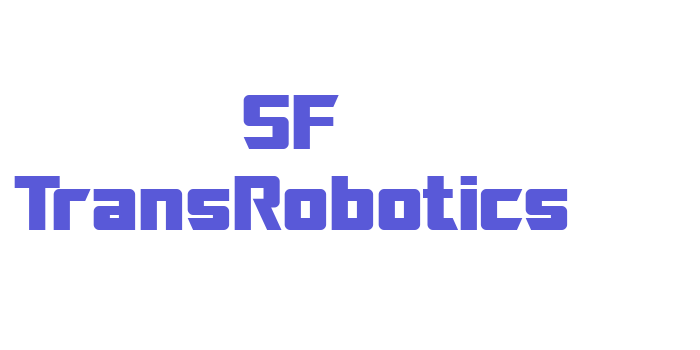 SF TransRobotics Font Download