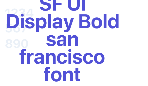 SF UI Display Bold san francisco font font download