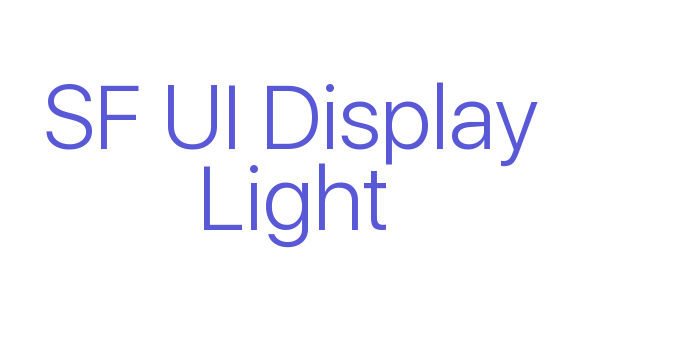 SF UI Display Light Font Download