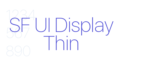 SF UI Display Thin-font-download