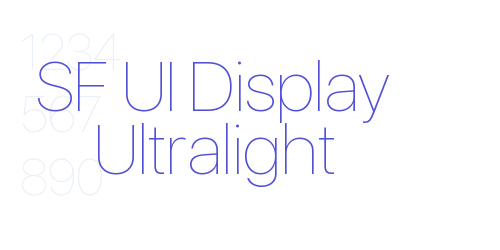 SF UI Display Ultralight-font-download