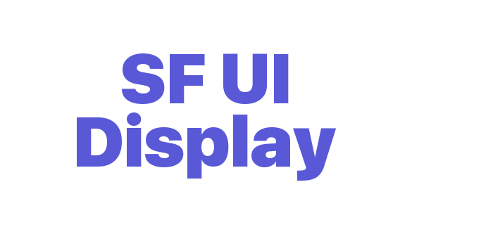 SF UI Display Font