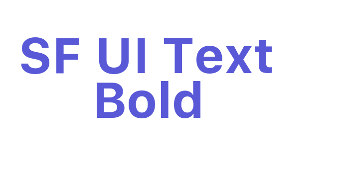 SF UI Text Bold Font