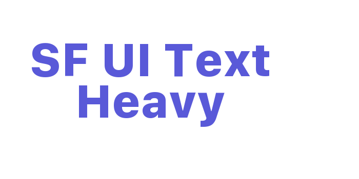 SF UI Text Heavy Font Download