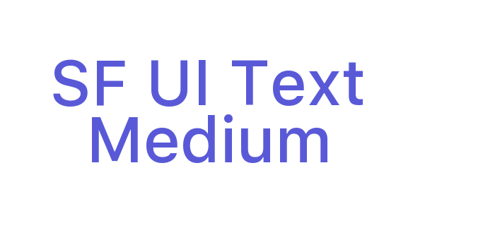 SF UI Text Medium Font Download