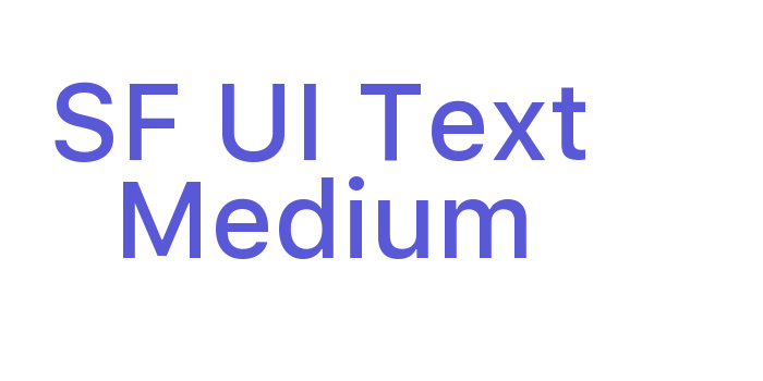 SF UI Text Medium Font