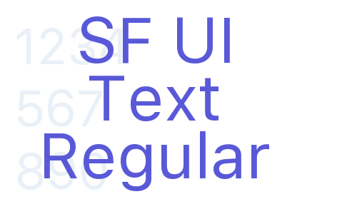 SF UI Text Regular Font Download