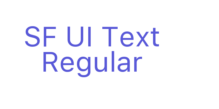 SF UI Text Regular Font Download