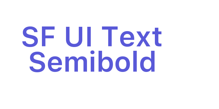 SF UI Text Semibold Font Download