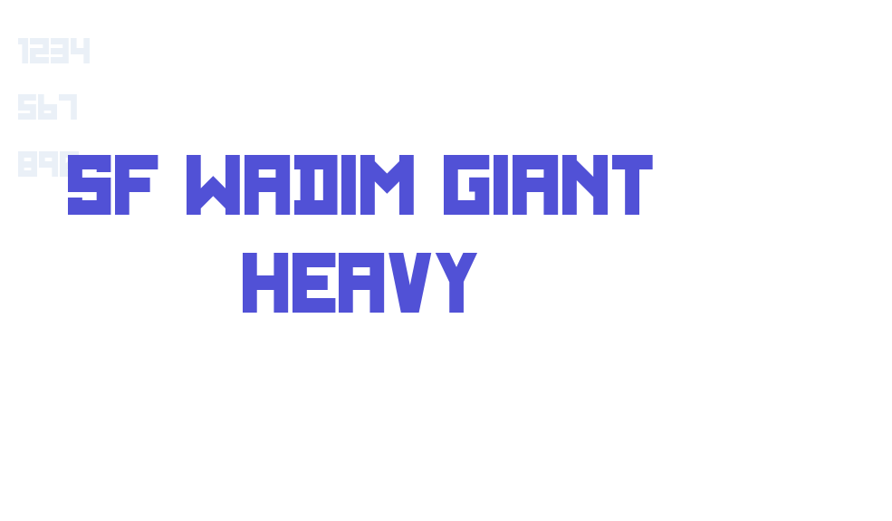 SF WADIM GIANT Heavy-font-download