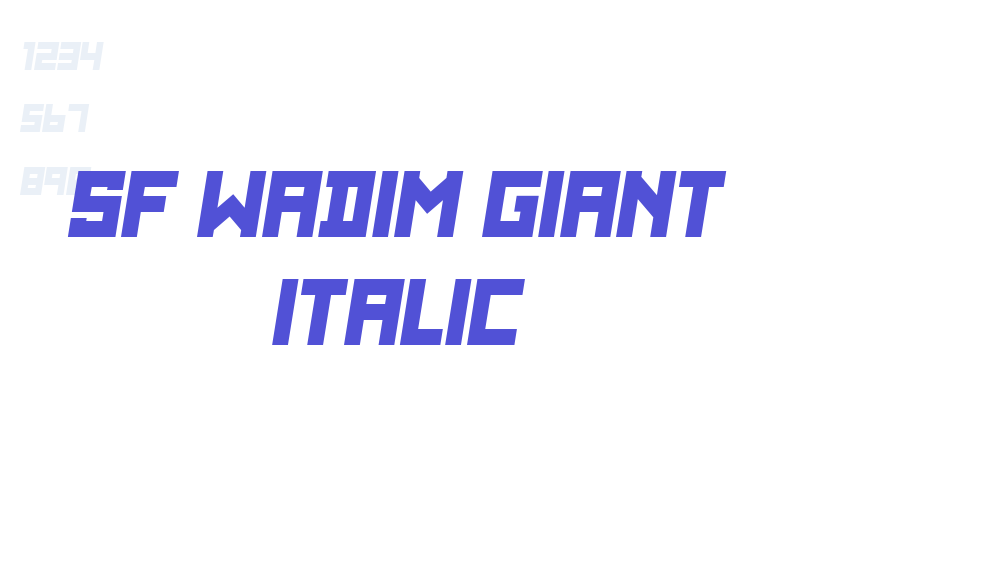 SF WADIM GIANT ITALIC-font-download