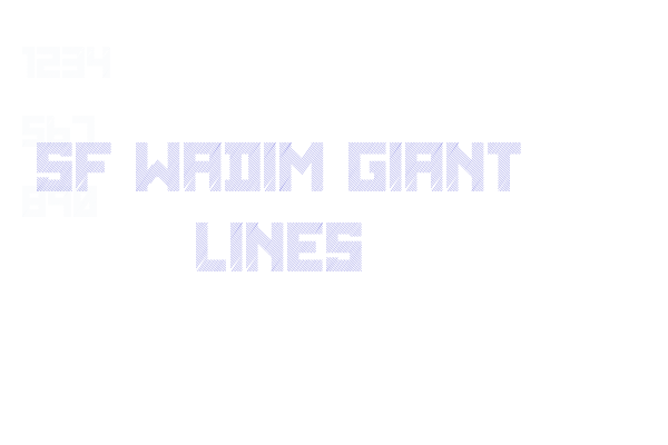 SF WADIM GIANT LINES Font Download