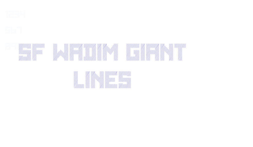 SF WADIM GIANT LINES-font-download