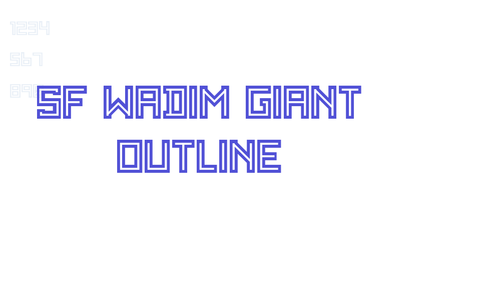 SF WADIM GIANT OUTLINE-font-download