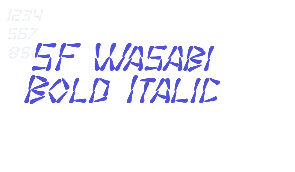 SF Wasabi Bold Italic-font-download